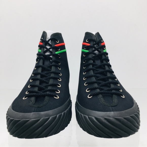 Gucci Interlocking G High Top Sneakers Black 703033 9ARZO 1000 - Picture 5 of 16